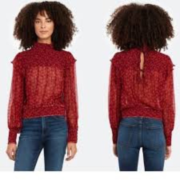 Free People Roma Printed Ruffle Blouse - Picture 3 of 9